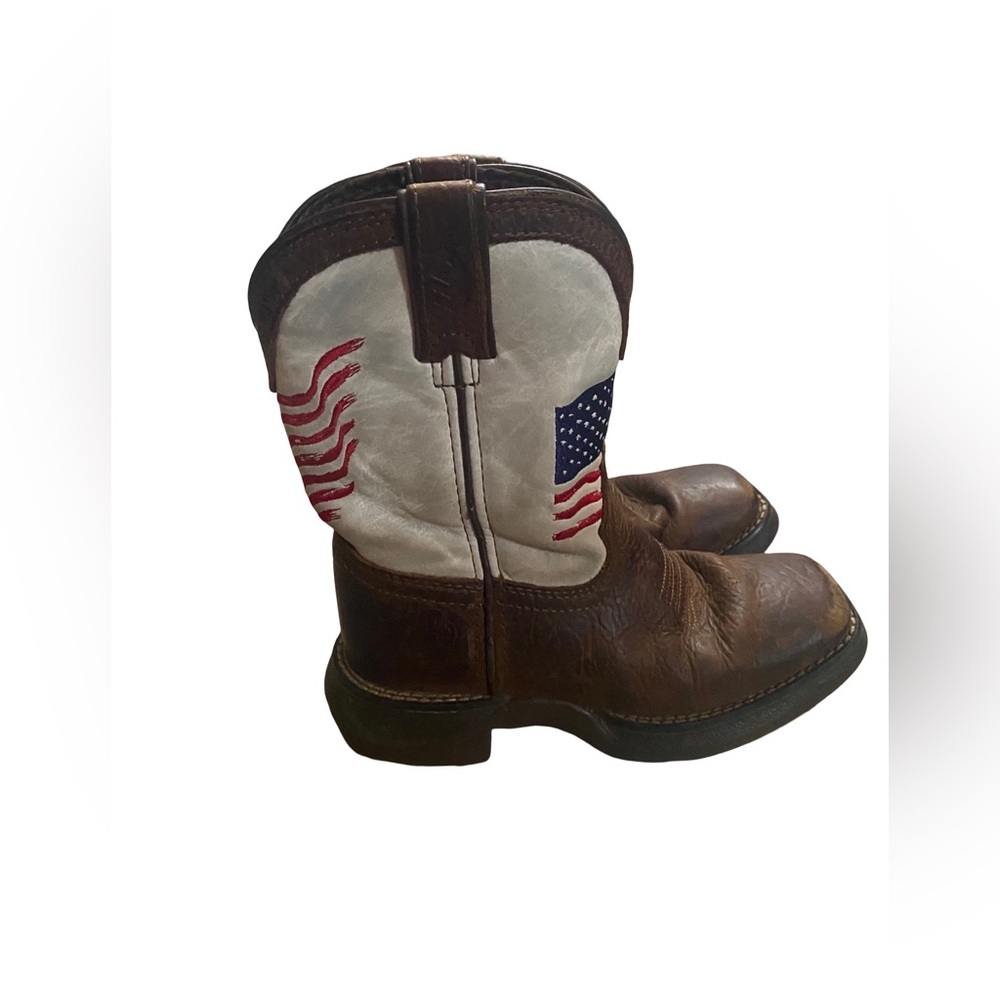 Lil' Rebel by Durango Kids Distressed Flag Western Boots 12 M
